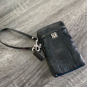 Black Coach Wristlet